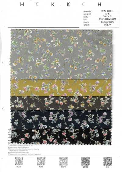 7026-1200-1 30 Viyella floral pequeño