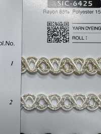 SIC-6425 Trenza De Rayón Lamé[Cordón De Cinta De Cinta] SHINDO(SECRETO) Subfoto