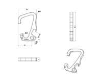 HH140 Mosquetón Con Cabezal Inclinable Altica[Hebillas Y Anillo] Subfoto