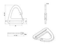 HH163 Gancho De Clip De Soporte Triangular Artica[Hebillas Y Anillo] Subfoto