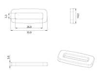 HH035 Bucle Cuadrado De Altica[Hebillas Y Anillo] Subfoto