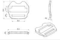 HH060-A Hebilla Para Cinturón De Cadera Altica Tilthead[Hebillas Y Anillo] Subfoto