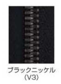 3SGWV3C-SLSH-H Cremallera EXCELLA® de doble extremo, talla 3, níquel negro, de extremo cerrado[Cremalleras] YKK Más fotos