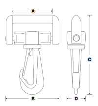 LN-R Abrazadera De Presión YKK LN-R De 20 Mm A 50 Mm[Hebillas Y Anillo] YKK Subfoto