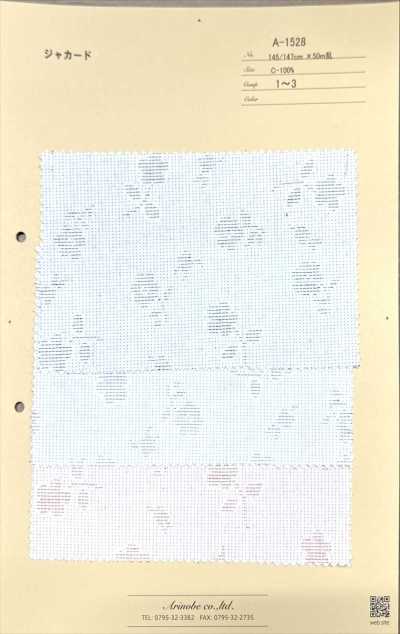 A-1528 Jacquard floral estilo Sashiko