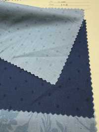 A-1510 Estampado índigo De Flores Y Puntos[Fabrica Textil] ARINOBE Subfoto