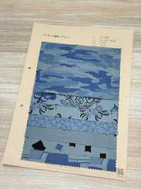 A-1532 Estampado Teñido índigo Con Mezcla De Patrones[Fabrica Textil] ARINOBE Subfoto