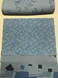 A-1532 Estampado Teñido índigo Con Mezcla De Patrones[Fabrica Textil] ARINOBE Subfoto