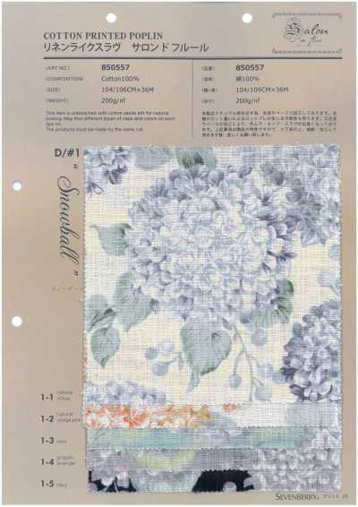 850557 Tipo lino slub Salon De Fleur Snowball