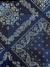 850590 BANDANA DE CUADROS DE Paño Ancho Con Aerografía[Fabrica Textil] VANCET Subfoto