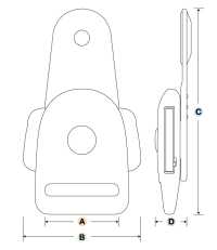 IB-KT YKK IB-KT Tipo De Liberación Lateral[Hebillas Y Anillo] YKK Subfoto