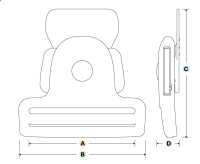IB-KTKH YKK IB-KTKH Tipo De Liberación Lateral 50 Mm[Hebillas Y Anillo] YKK Subfoto