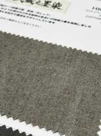 HK7071BW Musashino Sumizome - Oxford De Algodón Y Cáñamo, Teñido De Negro, OW[Fabrica Textil] KOYAMA Subfoto