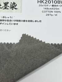 HK2010BW Musashino Sumizome 20x10 Chino, Tinte Negro, OW[Fabrica Textil] KOYAMA Subfoto