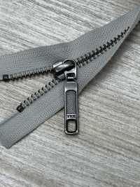 5RGTHOR-OUTLET Cremallera Metálica Talla 5 Plata Antigua Abierta YKK Subfoto