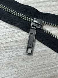 5RGTHOR-OUTLET Cremallera Metálica Talla 5 Plata Antigua Abierta YKK Subfoto