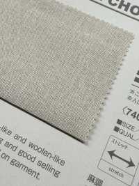 B7406Z Pantalón De Poliéster (Chambray) Doblado A La Mitad[Fabrica Textil] VANCET Subfoto