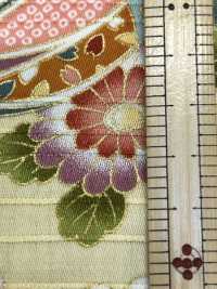 AP62902 Satén Con Estampado Dorado Colorido (Rollo Redondo)[Fabrica Textil] COSMO TEXTILE Subfoto