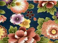 AP62902 Satén Con Estampado Dorado Colorido (Rollo Redondo)[Fabrica Textil] COSMO TEXTILE Subfoto