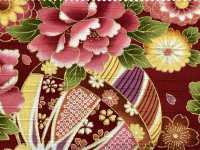 AP62902 Satén Con Estampado Dorado Colorido (Rollo Redondo)[Fabrica Textil] COSMO TEXTILE Subfoto