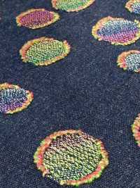 FY1589-IDC20CUT Denim Jacquard Con Corte De Lunares Coloridos[Fabrica Textil] DUCK TEXTILE Subfoto