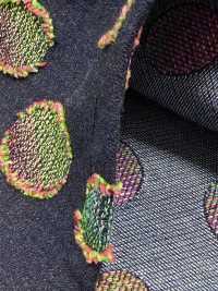 FY1589-IDC20CUT Denim Jacquard Con Corte De Lunares Coloridos[Fabrica Textil] DUCK TEXTILE Subfoto