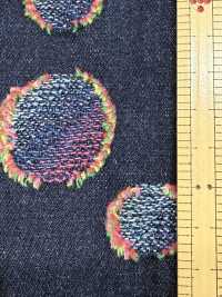 FY1589-IDC20CUT Denim Jacquard Con Corte De Lunares Coloridos[Fabrica Textil] DUCK TEXTILE Subfoto