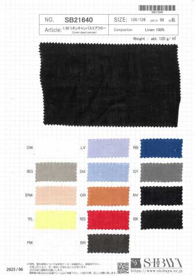 SB21640 1/60 Lona de lino Airflow