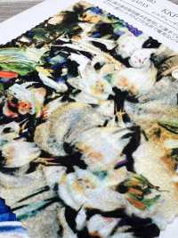 KKP8032-58D-BK-464 Satén Silky Dew De Ancho Amplio[Fabrica Textil] Uni Textile(Estudio Komon) Subfoto