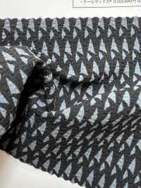KKP8585-55-SB-218 Seersucker elástico de gran ancho con estampado multicolor[Textiles / Telas] Uni Textile (Komon Kobo) Más fotos