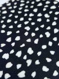KKP9144-36 Satén martillado elástico con lunares de pétalo[Textiles / Telas] Uni Textile (Komon Kobo) Más fotos