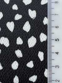 KKP9144-36 Satén martillado elástico con lunares de pétalo[Textiles / Telas] Uni Textile (Komon Kobo) Más fotos