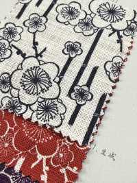 B88333Z Tela De Hilo Irregular, Tela Antigua índigo, Medio Doblada[Fabrica Textil] VANCET Subfoto