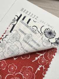 B88333Z Tela De Hilo Irregular, Tela Antigua índigo, Medio Doblada[Fabrica Textil] VANCET Subfoto