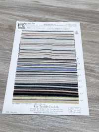 KYC667-55-1 Algodón, Rayón, Lino Dobby, Estampado De Rayas Múltiples[Fabrica Textil] Uni Textile(Estudio Komon) Subfoto