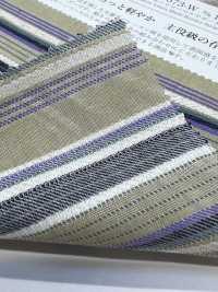 KYC673-W-1 Algodón, Rayón, Lino Dobby, Rayas Múltiples, Ancho Extra Ancho[Fabrica Textil] Uni Textile(Estudio Komon) Subfoto