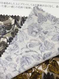 19188 Camisa De Pana Con Pequeño Estampado Floral Dibujado A Mano.[Fabrica Textil] SUNWELL Subfoto