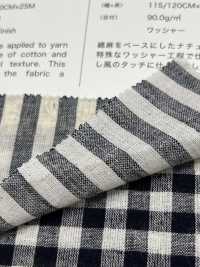 59992 C/L Netty Slub Crudo Cuadros Y Rayas[Fabrica Textil] VANCET Subfoto