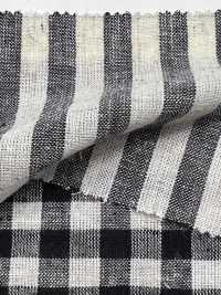 59992 C/L Netty Slub Crudo Cuadros Y Rayas[Fabrica Textil] VANCET Subfoto