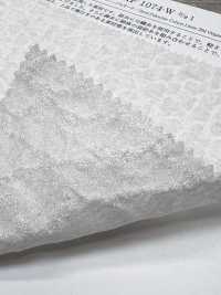 KKF1074-W-1 Jacquard de organza split de lino 20D[Textil / Tela] Uni Textile (Komon Kobo) Más fotos