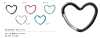 AL CARABINER-HEART Mosquetón de aluminio con forma de corazón