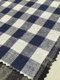 BF7754 Cuadros Vichy De Lino Teñidos En Hilo[Fabrica Textil] KOYAMA Subfoto