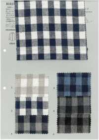 BF7754 Cuadros Vichy De Lino Teñidos En Hilo[Fabrica Textil] KOYAMA Subfoto
