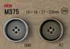 M375 Botones Metálicos De Estilo Vintage Con Borde.