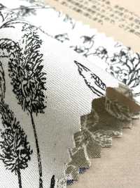850544 Tela De Popelina De Algodón Sin Blanquear Con Estampado Botánico Y Flores Silvestres.[Fabrica Textil] VANCET Subfoto