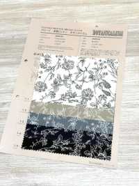850544 Tela De Popelina De Algodón Sin Blanquear Con Estampado Botánico Y Flores Silvestres.[Fabrica Textil] VANCET Subfoto