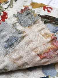 7027-740-1 Lino Loomstate Con Estampado Floral Ondulado[Fabrica Textil] HOKKOH Subfoto