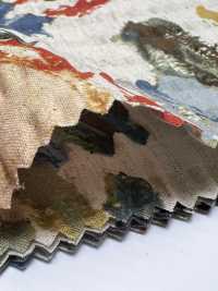 7027-740-1 Lino Loomstate Con Estampado Floral Ondulado[Fabrica Textil] HOKKOH Subfoto