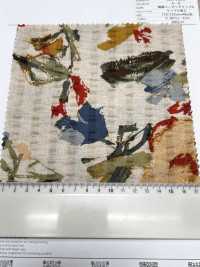 7027-740-1 Lino Loomstate Con Estampado Floral Ondulado[Fabrica Textil] HOKKOH Subfoto