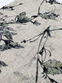 4027-790-2 Telar De Lino Con Estampado Floral De Tacto Sombreado.[Fabrica Textil] HOKKOH Subfoto
